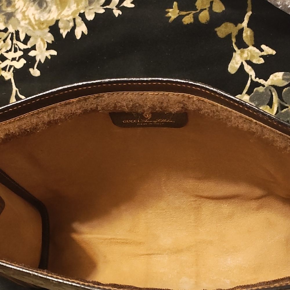 Vintage Gucci Sherry Line Beige and Brown GG Monogram Clutch - Picture 10 of 15